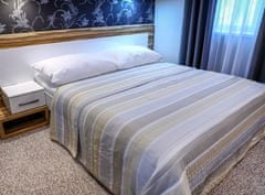MONDO ITALIA Prehoz na posteľ 160x240 cm SUNSET béžový, béžová
