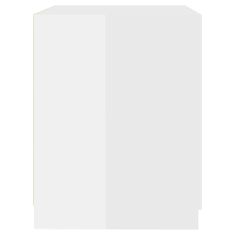Vidaxl Skrinka na práčku lesklá biela 71x71,5x91,5 cm