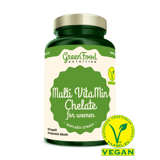 GreenFood Nutrition Multi VitaMin Chelát pre ženy 60 kapsúl