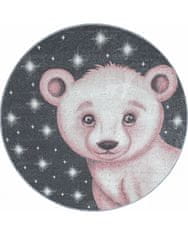 Ayyildiz Detský kusový koberec Bambi 810 pink kruh 120x120 (priemer) kruh