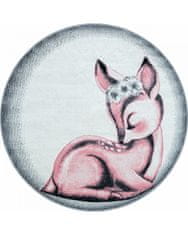 Ayyildiz Detský kusový koberec Bambi 850 pink kruh 120x120 (priemer) kruh