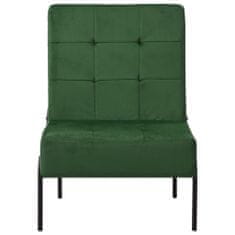 Vidaxl Relaxačná stolička 65x79x87 cm tmavo-zelená zamatová