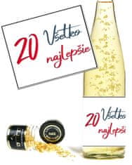 Gold Cuvee Biele víno so zlatom k narodeninám - rôzne veky, 20 rokov