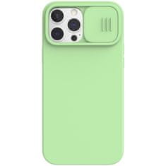 Nillkin CamShield Silky Magnetic Silikonový Kryt pre Apple iPhone 13 pre Max Mint Green 6902048223585