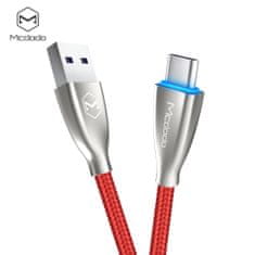 Mcdodo Mcdodo USB C kábel Excellence series (Huawei Super charge), 5A, 1,5 m, červený