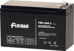 Fukawa olovená batéria FW 9-12 HRU do UPS APC / AEG / EATON / Powerware / 12V / 9Ah / životnosť 5 rokov / Faston F2-6,3mm