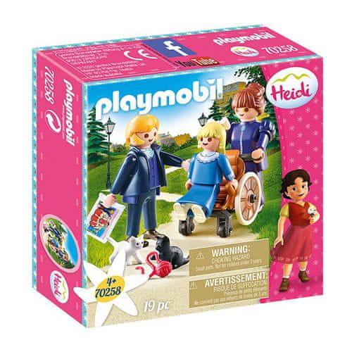 Playmobil Klára s otcom a slečna Rottenmeierová , Heidi, 19 dielikov