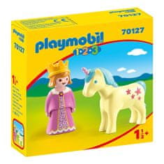 Playmobil Princezná s jednorožcom , 1.2.3, 2 dieliky