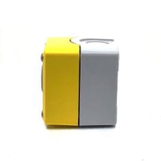 Tracon Electric Krabicová zostava k tlačidlám žltá - 1x otvor 70x90x65mm