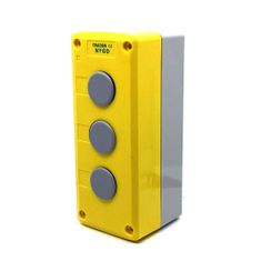 Tracon Electric Krabicová zostava k tlačidlám žltá - 3x otvor 70x167x65mm