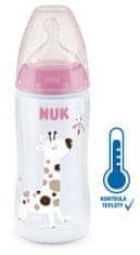 Nuk FC+ fľaša s kontrolou kvality 300 ml ružová