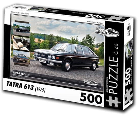 RETRO-AUTA© Puzzle č. 66 Tatra 613 (1979) 500 dielikov
