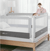 Choc Chick Zábrany na manželskú posteľ Monkey Mum 200 cm - svetlo sivé