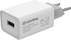 FORTRON COLORWAY 1x USB/ sieťová nabíjačka/ 10W/ 100V-240V/ Biela
