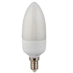sapro LED žiarovka E14 C30 12 SMD 5W teplá biela