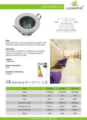 sapro Downlight LED 12W AC85-265V round