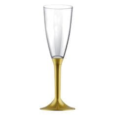 Santex Poháre na šampanské zlaté 6ks 120ml