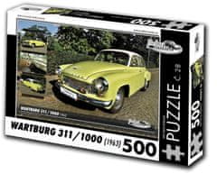 RETRO-AUTA© Puzzle č. 28 Wartburg 311/1000 (1963) 500 dielikov