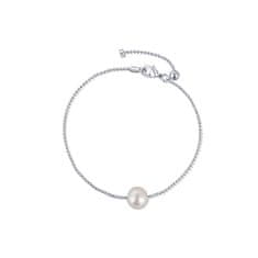 JwL Luxury Pearls Jemný oceľový náramok s pravou perlou JL0712