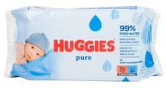 Huggies Vlhčené utierky Pure 10 x 56 ks