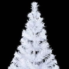 Vidaxl Umelý vianočný stromček s LED a sadou gulí 210 cm 910 vetvičiek