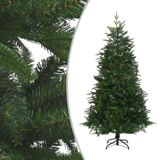 Vidaxl Umelý vianočný stromček zelený 210 cm PVC a PE