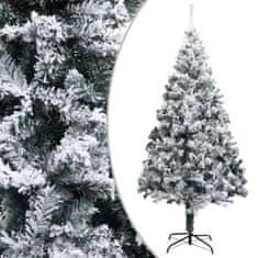 Vidaxl Umelý vianočný stromček LED, súprava gulí a sneh zelený 400 cm