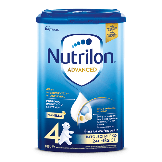Nutrilon 4 Advanced Vanilla batoľacie mlieko 800 g, 24+