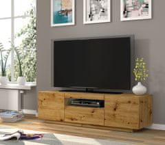 Homlando TV skrinka AURA 150 cm univerzálna, závesná alebo stojaca dub artisan 