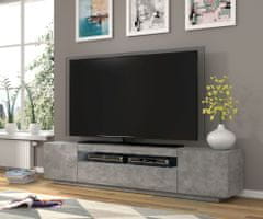 Homlando TV skrinka AURA 200 cm univerzálna, závesná alebo stojaca betón