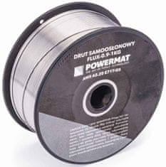 Powermat Drôt zvárací trubičkový 0,9 mm cievka 1kg, priemer 100 mm, upnutie 17 mm, FLUX-0.9-1kg