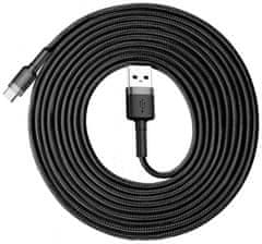 BASEUS Dátový kábel Cafule USB-C 3m 2A sivo-čierny (CATKLF-UG1)