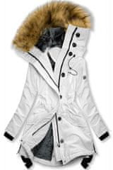 LHD by Leeson Biela zimná bunda s vysokým golierom L