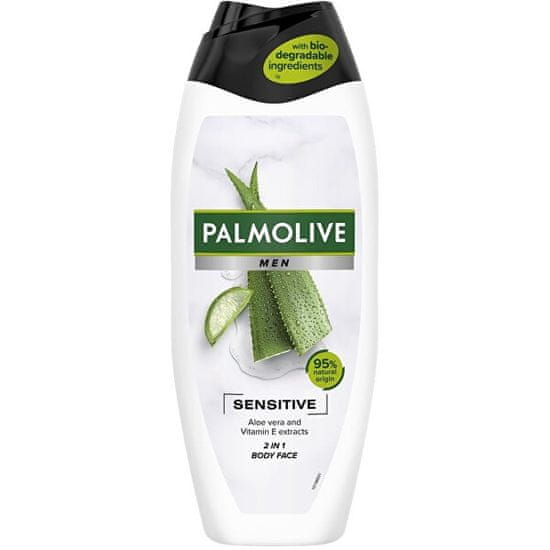 Palmolive Sprchový gél pre mužov s vitamínom E a aloe vera For Men (Sensitive With Aloe Vera Extract And Vitam