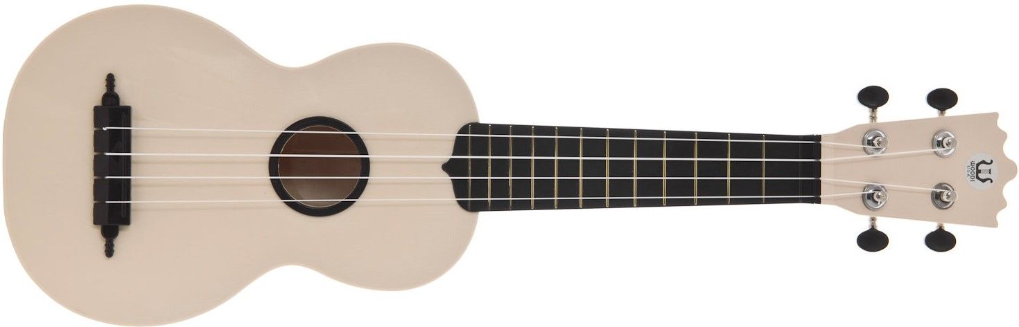  krásne sopránové ukulele WOODI WU-21WH BK lesklá povrchová úprava 12 pražcov plnohodnotný zvuk zhotovené z odolnej umelej hmoty krásny aj ako darček 
