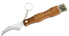 Herbertz 207510 vreckový hubársky nôž 7,3 cm, drevo, štetec, nylonové puzdro