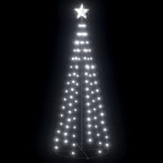 Vidaxl Vianočný stromček kužeľ studené biele svetlo 100 LED 70x180 cm
