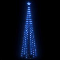 Vidaxl Vianočný stromček kužeľ modré svetlo 136 LED 70x240 cm