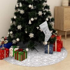 shumee Luxusná deka pod vianočný stromček a ponožka biela 122 cm látka