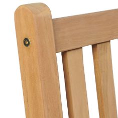 Vidaxl Záhradné stoličky 4 ks s krémovými podložkami teakový masív