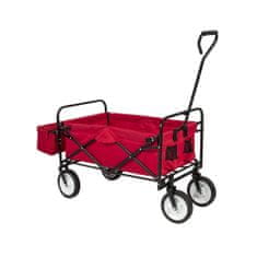Timeless Tools Skladací vozík so strieškou, 2 farby- červený