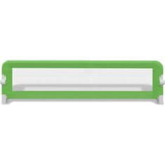 Vidaxl Detská bezpečnostná zábrana na postieľku 2 ks zelená 150x42 cm