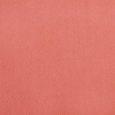 Vidaxl Kreslo ružové 63x76x80 cm zamat