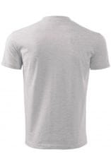 Detské tričko jednoduché, svetlosivý melír, 134cm / 8rokov