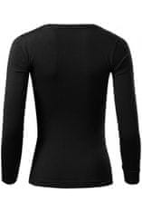 Malfini Dámske tričko s dlhými rukávmi, čierna, XL
