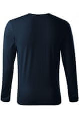 Malfini Priliehavé pánske tričko s dlhým rukávom, tmavomodrá, L