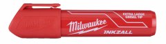 Milwaukee MILWAUKEE Značkovač - popisovač INKZALL "XL" plochý hrot - červený