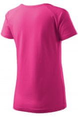 Dámske tričko zúžené, raglánový rukáv, purpurová, L