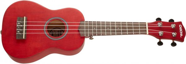 akustické sopránové ukulele Cascha 12 pražcov lipa wpc materiál otvorená ladiaca mechanika obal trsátka pre začiatočníkov