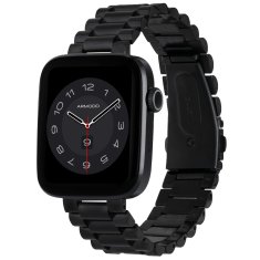 ARMODD Squarz 9 Pro čierne s kovovým remienkom + silikónový remienok, Inteligentné hodinky (smart watch)